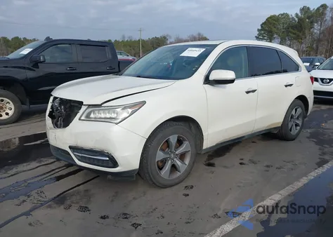 2016 Acura Mdx Acurawatch Plus Package из США, поврежденный, VIN 5FRYD4H20GB059693